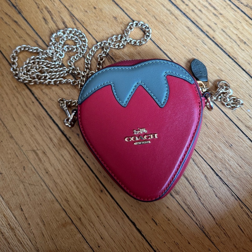 Coach Strawberry Coin Case